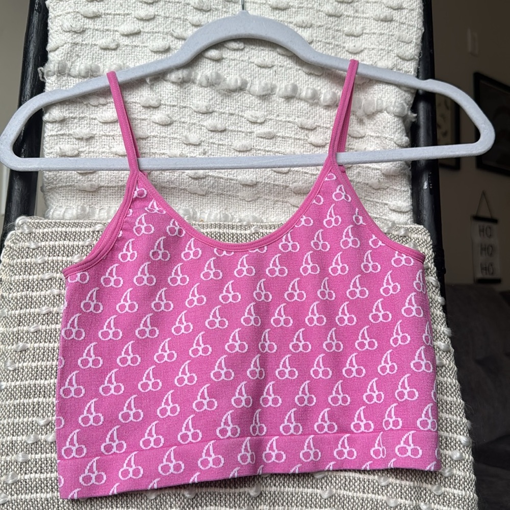 Pink ribbed tank top - 2 different styles